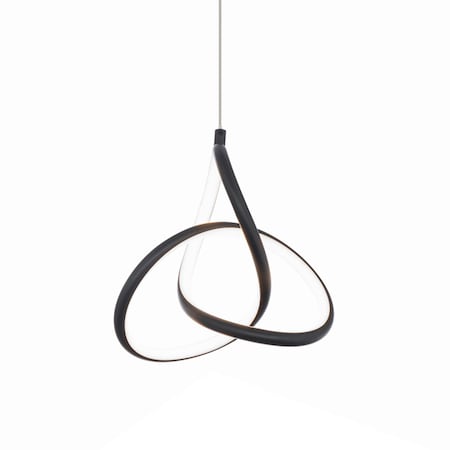 Dweled Vornado 7in LED Mini Pendant 3000K in Black PD-849
